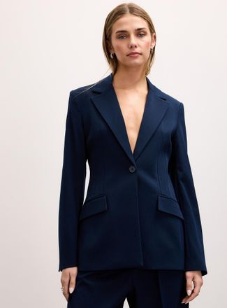 Icone Womens Chic cinched twill Blazer Jacket