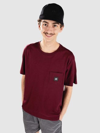 Element Icon Label Pocket T-Shirt rot