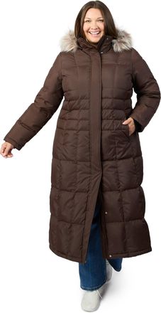 Free Country Womens Plus Size Full Length Splendor Down Jacket