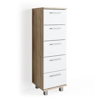 Vicco Armario De Ba&ntilde;o Ilias, Sonoma, 30 X 95 Cm, Vicco