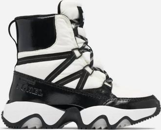 Sorel Womens Kinetic Impact Sport Waterproof Boot In Sea Salt/black