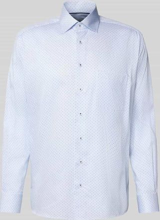 Eterna Modern Fit Business-Hemd mit Knopfleiste in Bleu, Größe 39