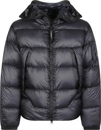 C.P. Company C.p. Company, Jassen, Heren, Blauw, XL, Leer, DD-Shell Medium Down Jacket