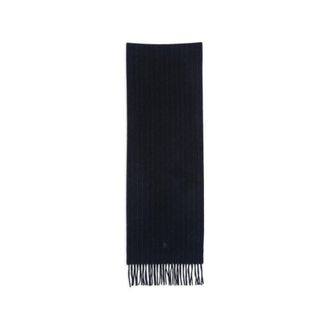 Polo Ralph Lauren Accessoires, Heren, Blauw, ONE Size, Kasjmier, Sciarpa in cashmere a righe sottili