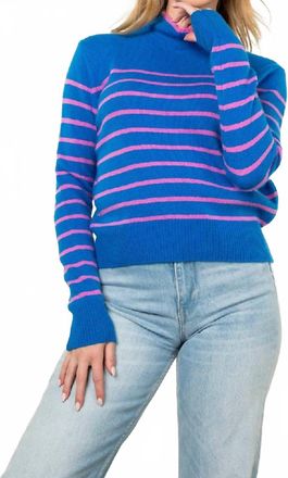 THML Clothing Heidi Sweater In Blue/pink