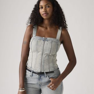 Levi's Sculpted Bustier - Womens - L - Grey