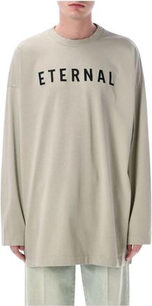 Fear of God Eternal Long Sleeve Oversized Tee - Heren - Longsleeves - Grijs - S - Katoen - Tops