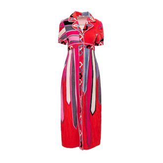 Emilio Pucci Emilio Pucci Fluwelen Jurk - 90s