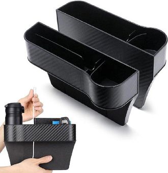 OEM Organizador De Dos Piezas Para El Espacio Entre Los Asientos Del Coche