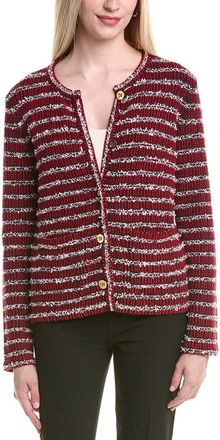 St. John Multi Novelty Knit Wool-Blend Jacket