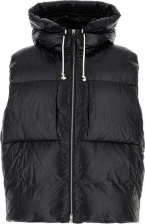 Jil Sander Gilet con cappuccio - Nero