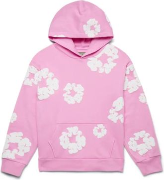 Denim Tears Katoenkrans Roze Sweatshirt - Heren - Hoodies - Roze - S - Katoen - Hoodies & sweatvesten
