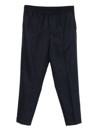 Golden Goose pinstripe trousers - men - Virgin Wool/Cotton - 48 - Blue