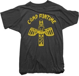 Wornfree Blondie T-Shirt - Camp Funtime Mens Tee Worn by Debbie Harry - Officially Licensed Blue Large