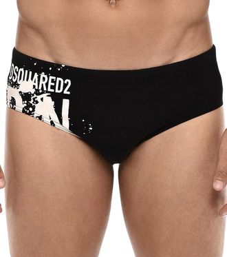 Dsquared2 Black Logo Swim Briefs