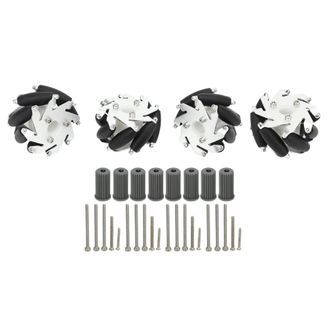 OEM Kit De Ruedas Mecanum De Precisi&oacute;n De 60 Mm, Rueda Rob&oacute;tica Omnidireccional, Adecuada Para Robots De Bricolaje, Piezas Para Creadores Compatibles Con 
