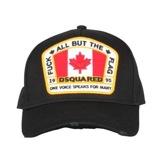 Dsquared2 Baseball Cap - Heren - Petten - Zwart - ONE Size - Katoen - Accessoires