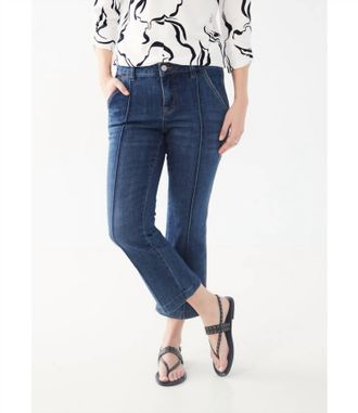FDJ Olivia Boot Crop Jeans In Mid Dark Wash