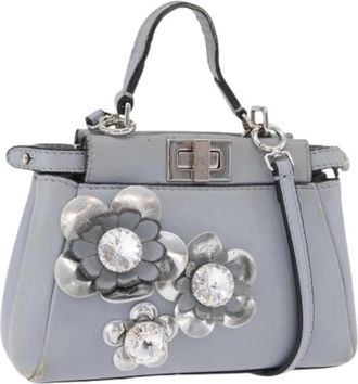 Fendi Pre-owned Vintage Schoudertas - Dames - Vintage Handtas - Blauw - ONE Size - Leer - Vintage