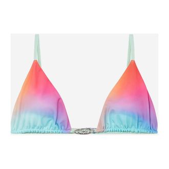 Casablanca Badmode, Dames, Veelkleurig, S, Polyester, Glass Gradient Bikini Top