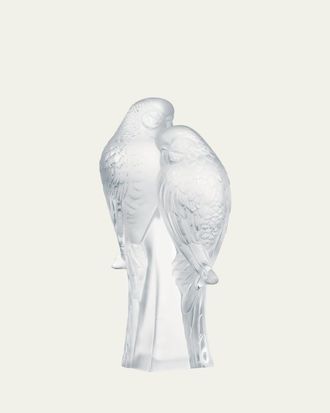 Lalique Two Parakeets Figure