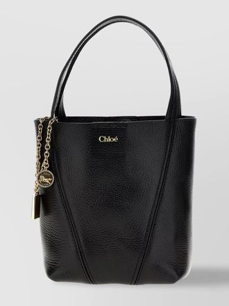 Chlo&eacute; chlo&eacute; spin small leather bucket bag