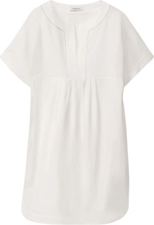 Fabiana Filippi Stretch poplin jurk - Dames - Casual kleedjes - Wit - M - Kleedjes