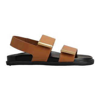 Tod's Tods, Flat Sandals, female, Brown, Size: 8 1/2 US Footbed+Gomma 68K Fasce Term.Met Sandal