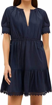 Marie Oliver Sallie Dress In Naval