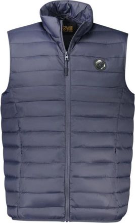 Cavalli Polyester Jas - Heren - Bodywarmers - Blauw - M - Polyester - Jassen
