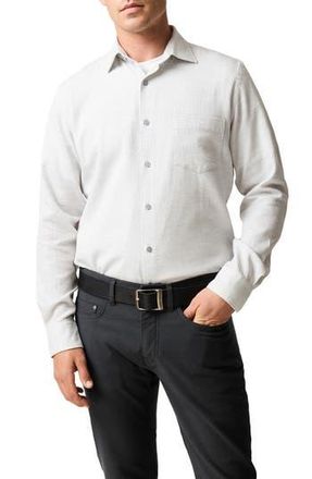 Rodd & Gunn Airtex Slim Fit Cotton Button-Up Shirt in Dusk at Nordstrom Rack, Size Medium