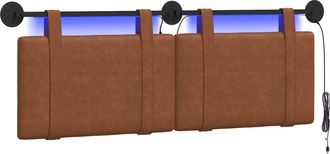 vidaXL Cabecero Colgante Marr&oacute;n Pu Antiguo Vidaxl