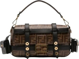 Fendi Pre-owned Satchel - Dames - Vintage Schoudertas - Bruin - ONE Size - Leer - Vintage