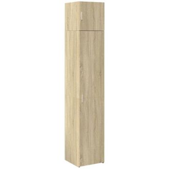vidaXL Slim Storage Cabinet Sonoma Oak 40x42.5x225 cm Engineered Wood vidaXL