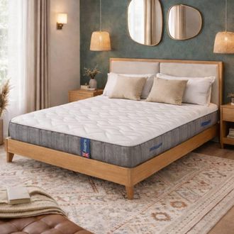 Aspire Home Accents FlexRest Pocket Hybrid Memory Foam Mattress Medium Comfort 23cm in White | Size: Small Double
