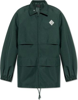 Lacoste Jas met logo - Heren - Zomerjassen - Groen - S - Polyester - Jassen