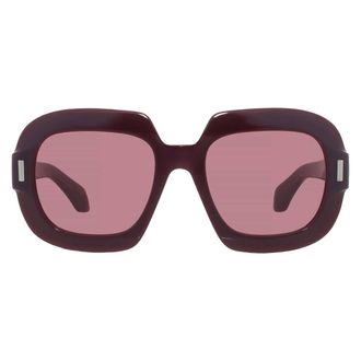 Ferragamo Ferragamo Burgundy Square Ladies Sunglasses SF2068SE 606 54