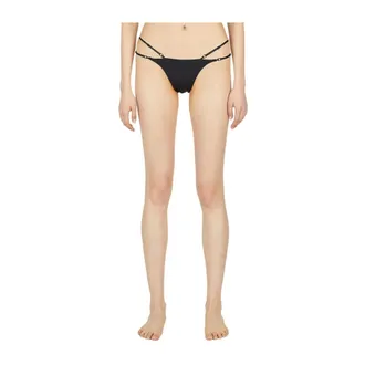 Ziah Bikinis, female, Black, Size: M Adjustable Strap Bikini Bottoms