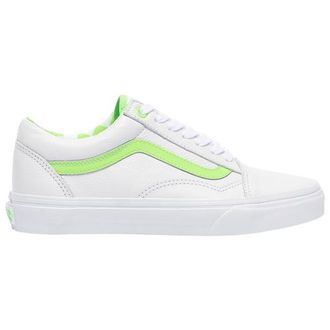 Vans Womens Old Skool - Shoes White/Green Size 10.0