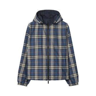 Burberry Heren, Jassen, Blauw, Maat: L Polyamide