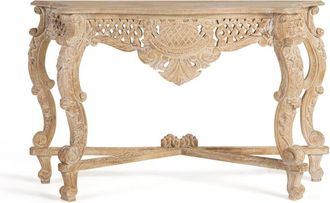 Giner&Colomer Consola en madera de mango blanco envejecido