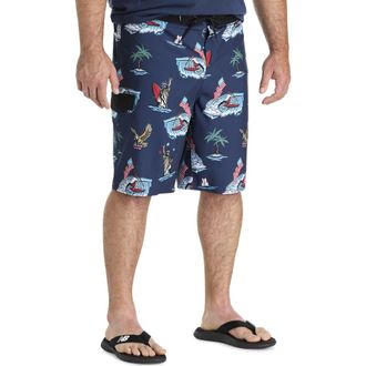 O'Neill Big & Tall Lennox USA Swim Trunks in Navy at Nordstrom, Size 42Big
