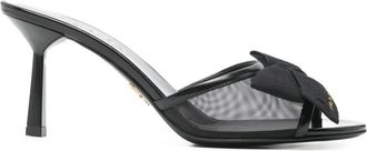 Prada Sandali con fiocco - Nero