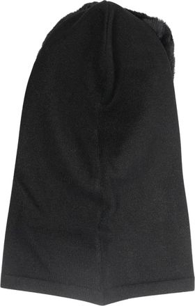 Liu Jo logo-plaque balaclava - women - Polyester/Acrylic/Polyamide - One Size - Black