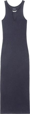 Zadig&Voltaire Ink Cutout Maxi Jurk - Dames - Maxi kleedjes - Grijs - M - Kleedjes