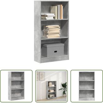 vidaXL Libreria grigio cemento - Libreria Grigio Cemento 60x24x109 cm in Truciolato