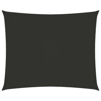 Berkfield Home Sunshade Sail Oxford Fabric Rectangular 5x6 m Anthracite in Black