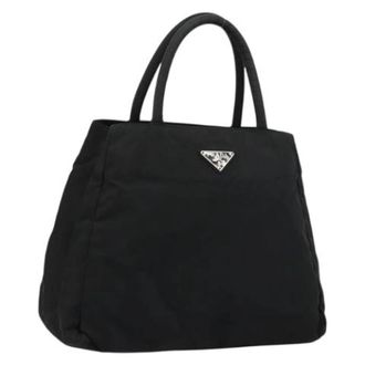 Prada Pre-owned Nylon Handbag - Dames - Vintage Handtas - Zwart - ONE Size - Nylon - Vintage