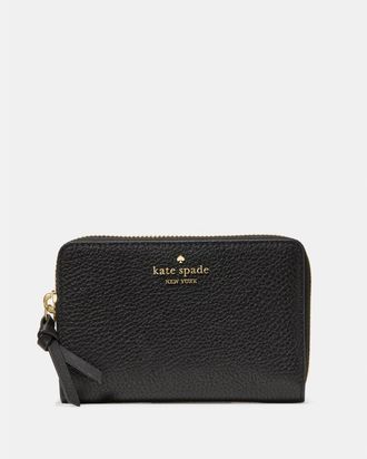 Kate Spade New York Womens Knott Medium Wallet - Black Leather - One Size