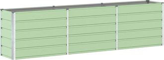 vidaXL Jardinera Verde Pastel 290 X 50 X 75 Cm Acero Galvanizado Vidaxl